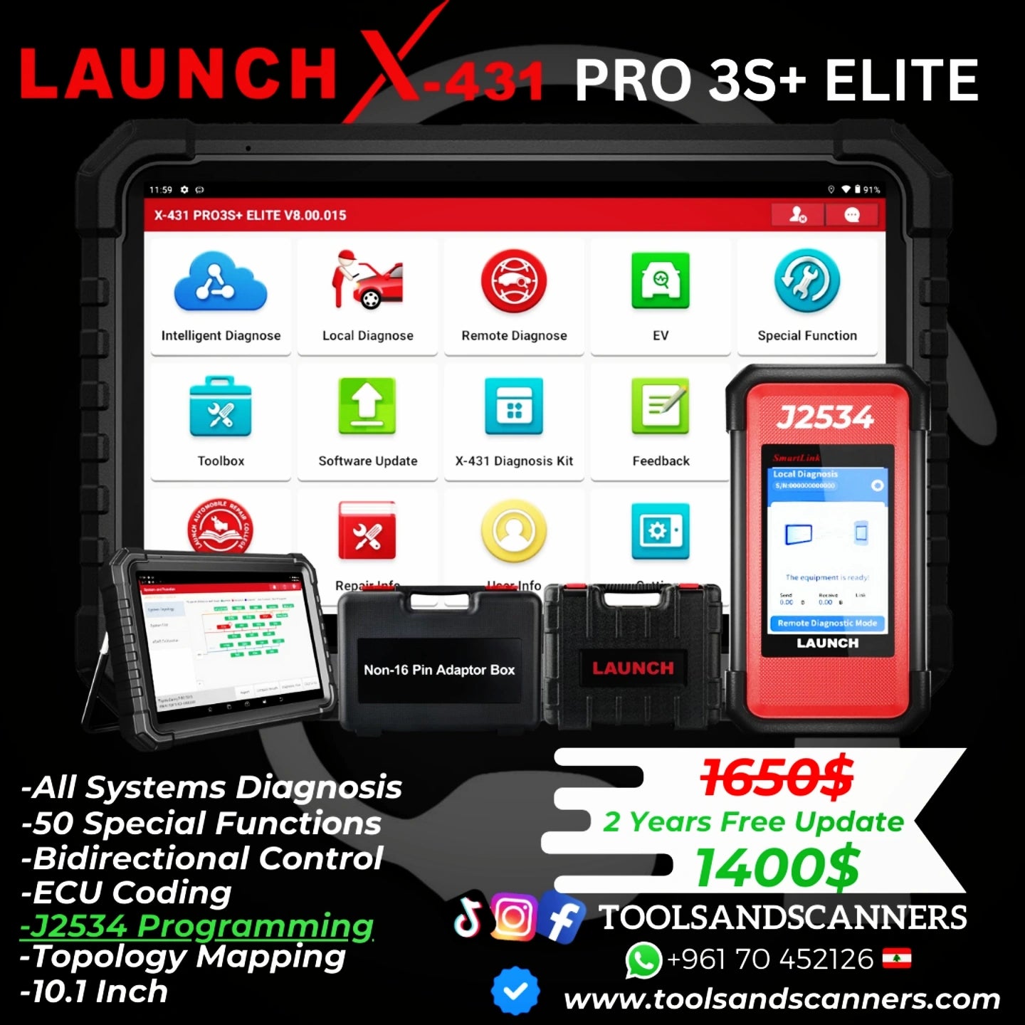 Launch Pro 3s+ Elite