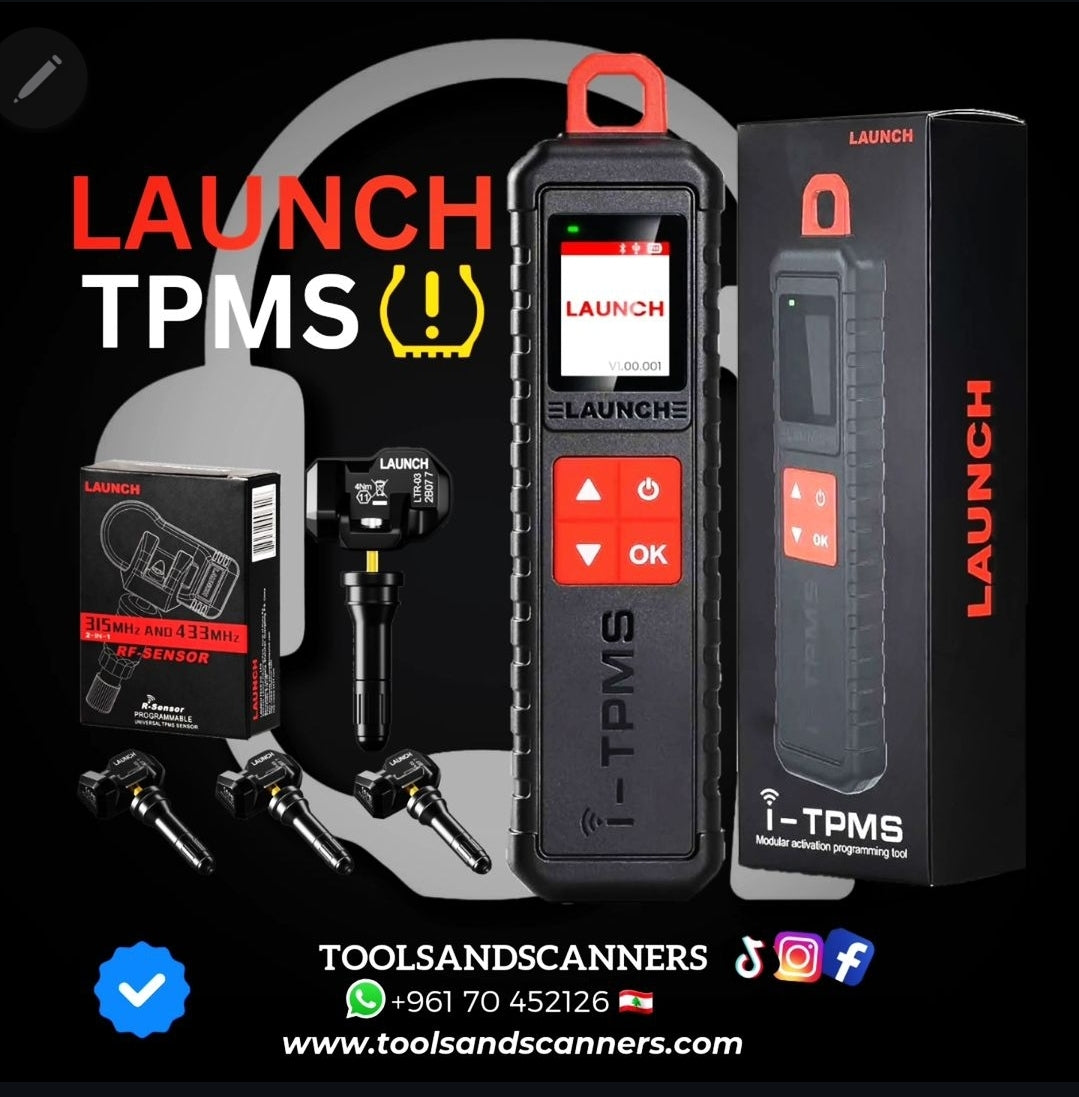 Launch TPMS: Tire Pressure Monitoring system.